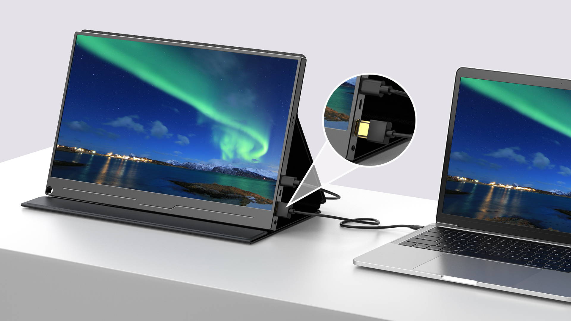 4K Computer Monitor Pc Cheap 15.6 Inch | UPERFECT
